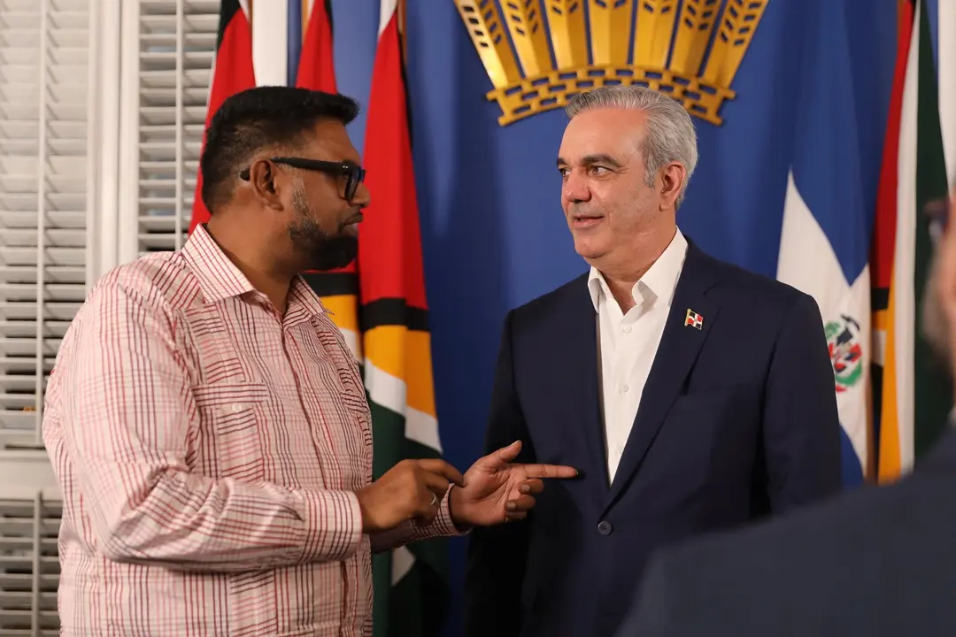 Presidente Abinader felicita a Irfaan Ali por su reelecci&oacute;n en Guyana l foto externa