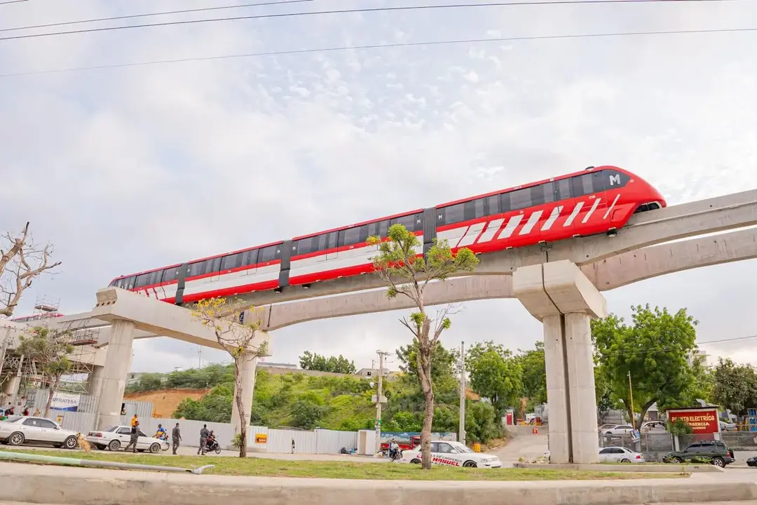 La construcci&oacute;n del viaducto del Monorriel de Santiago lleva un 32% de avance | FOTO EXTERNA