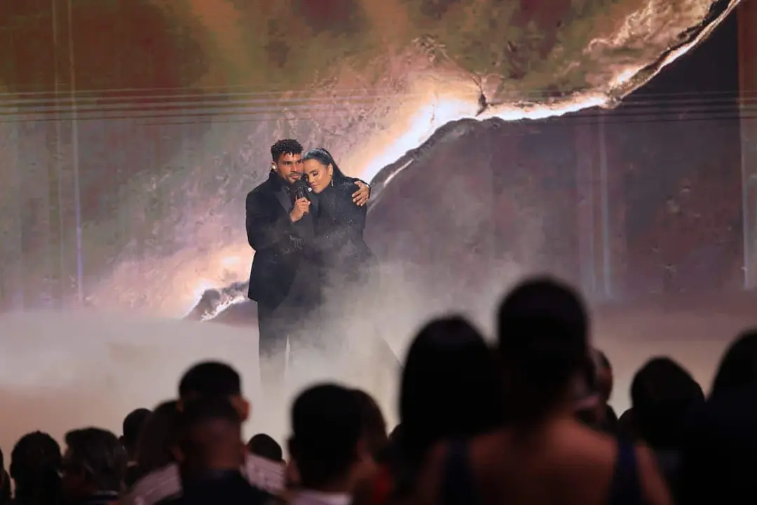 Barak y Martha Heredia durante su participaci&oacute;n en el segmento In Memoriam. | FOTO EXTERNA