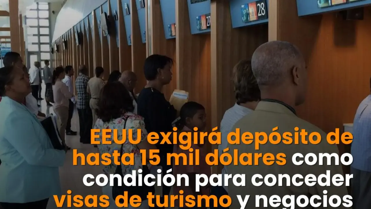 EE.UU exigir&aacute; un dep&oacute;sito de  USSD$ 15,000 d&oacute;lares para visa de turismo y negocios