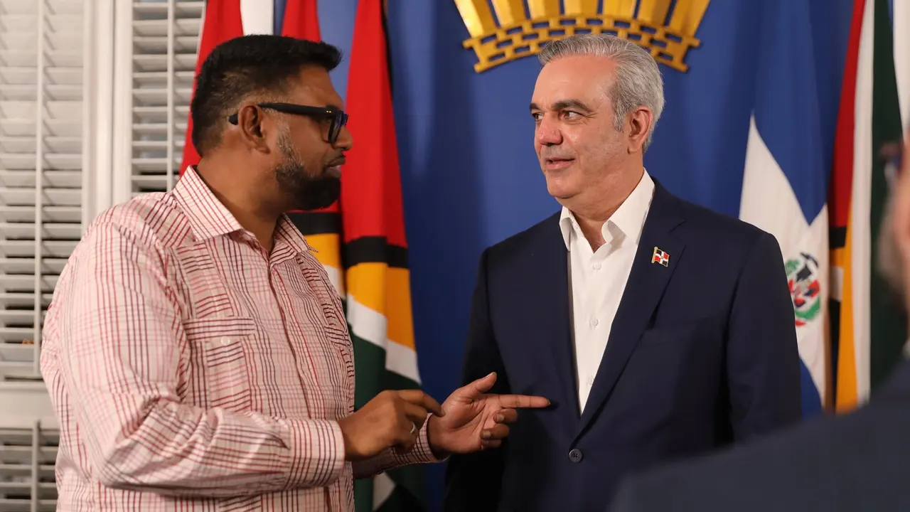 Presidente Abinader felicita a Irfaan Ali por su reelecci&oacute;n en Guyana l foto externa
