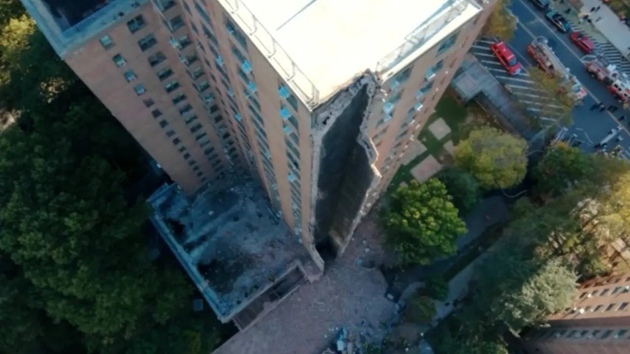 Explosi&oacute;n provoca colapso parcial de edificio en el Bronx | FOTO EXTERNA.&nbsp;