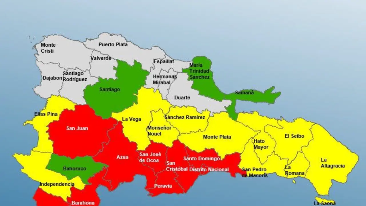 COE mantiene 24 provincias en alerta por la tormenta Melissa