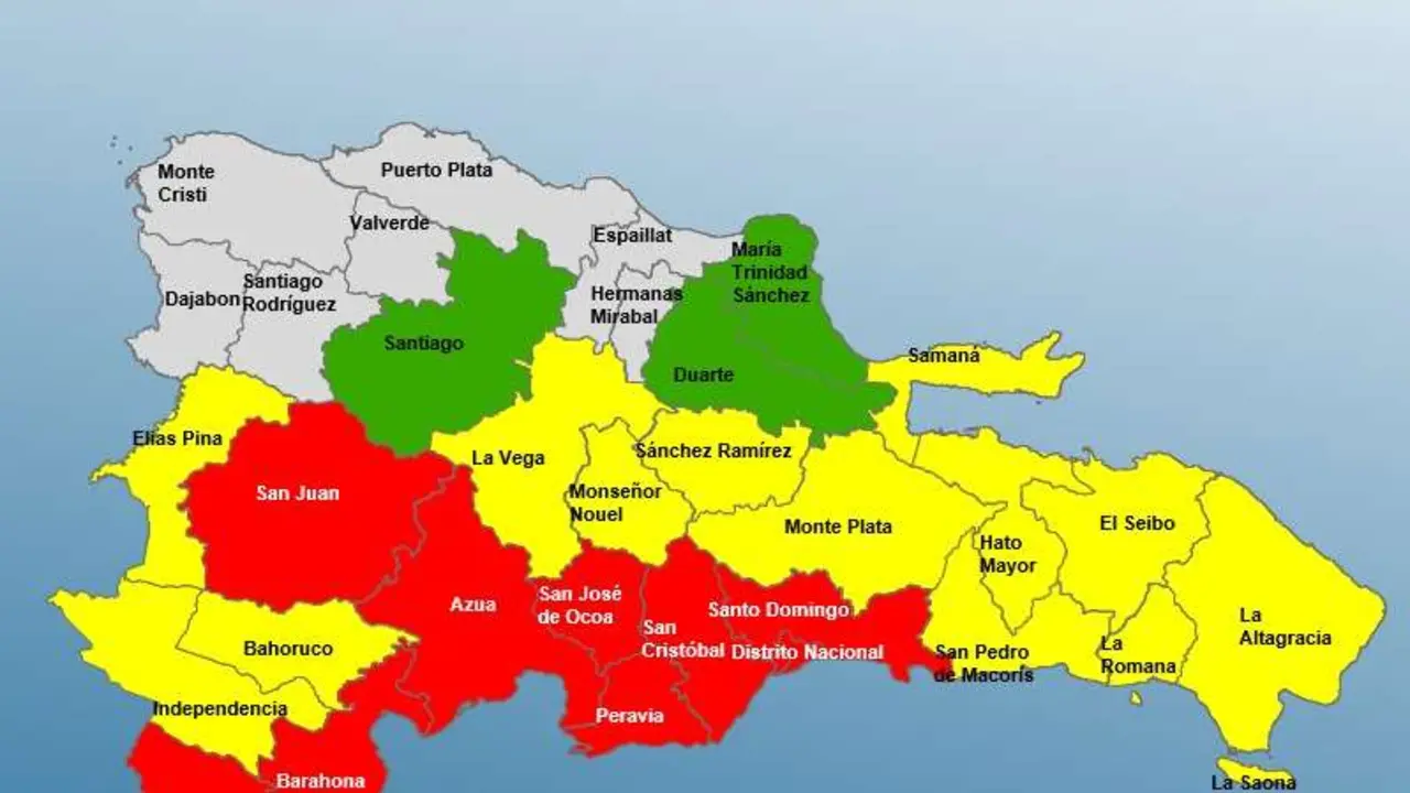 COE mantiene 25 provincias en alerta por efectos de la tormenta tropical Melissa