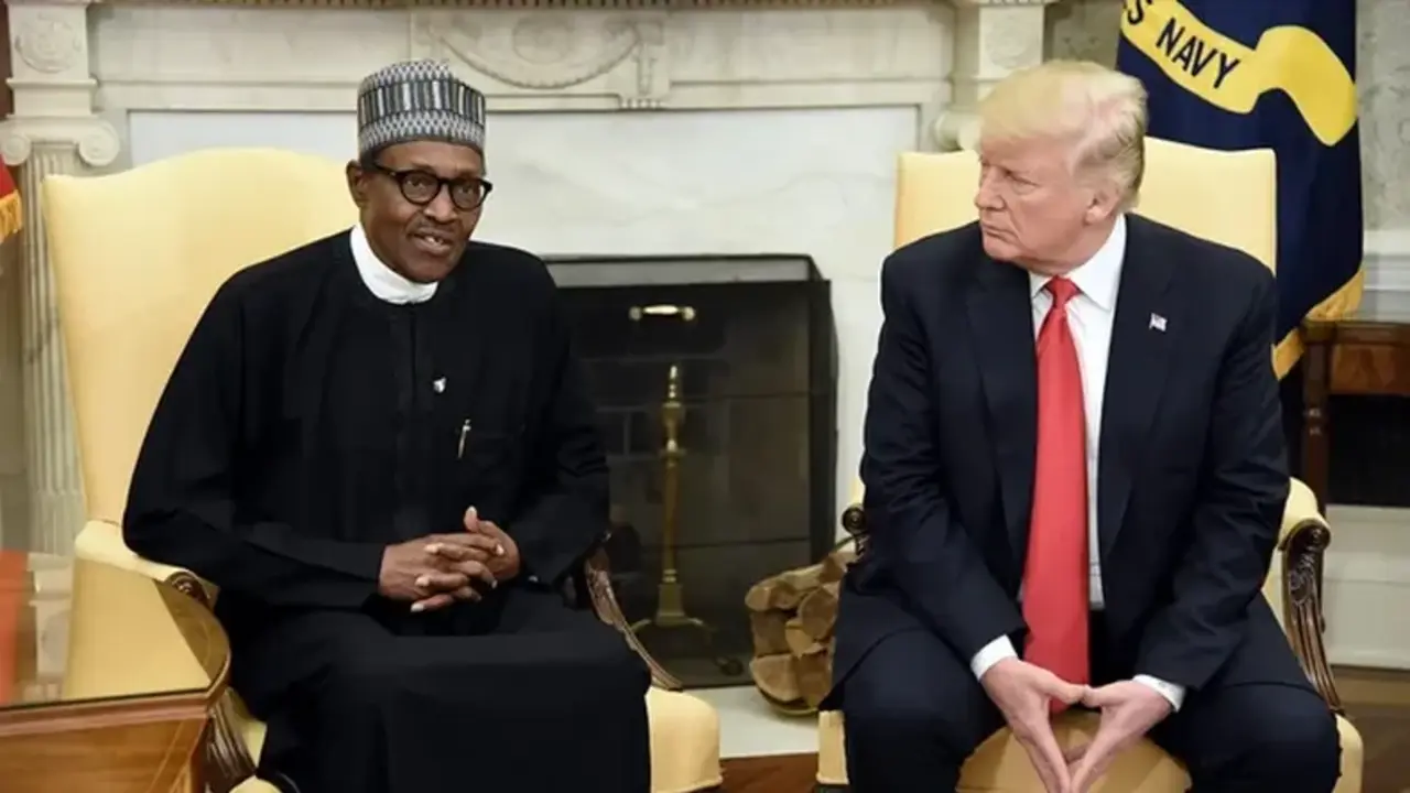 Trump junto al presidente de Nigeria, Bola Ahmed Tinubu. |FOTO EXTERNA