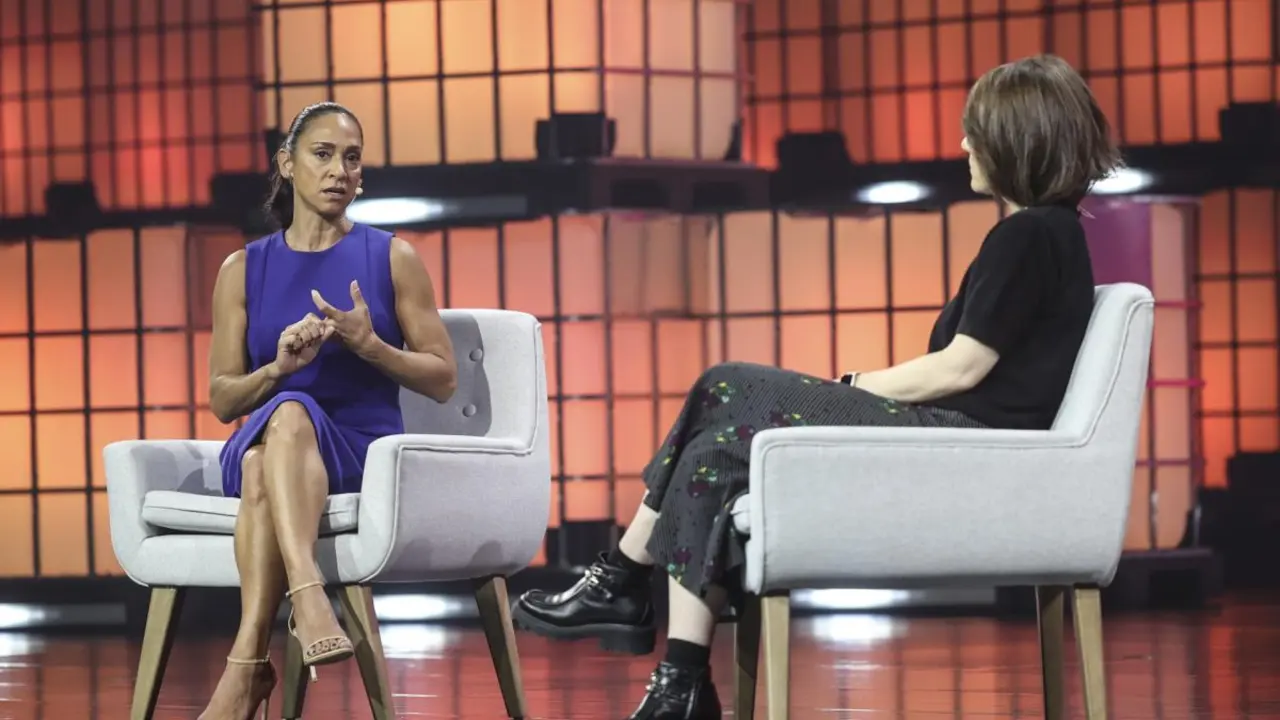 Khartoon Weiss, vicepresidenta global de TikTok, durante su intervenci&oacute;n en la Web Summit | FOTO EXTERNA