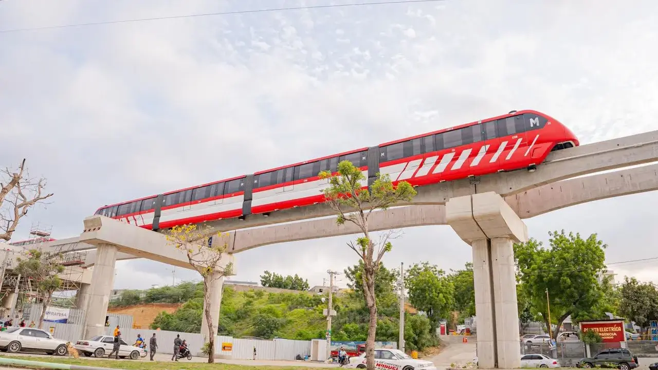 La construcci&oacute;n del viaducto del Monorriel de Santiago lleva un 32% de avance | FOTO EXTERNA