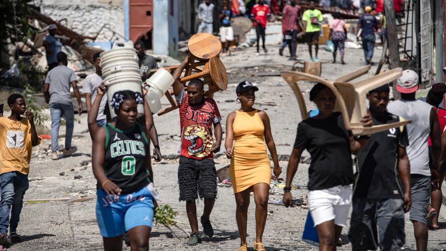 Haitianos dezplazados regresan a sus hogares l imagen externa.