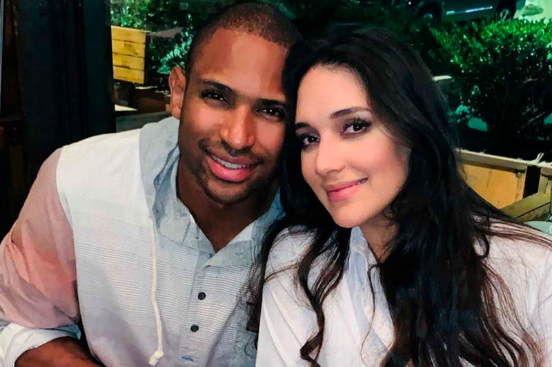 Al Horford junto a su esposa Amelia Vega