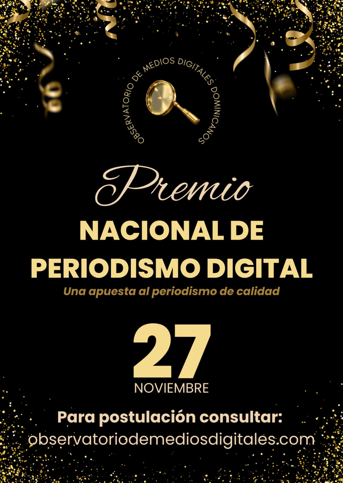 Observatorio de Medios Digitales convoca al Premio Nacional de Periodismo Digital 2025