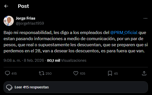 TWEET | FOTO EXTERNA